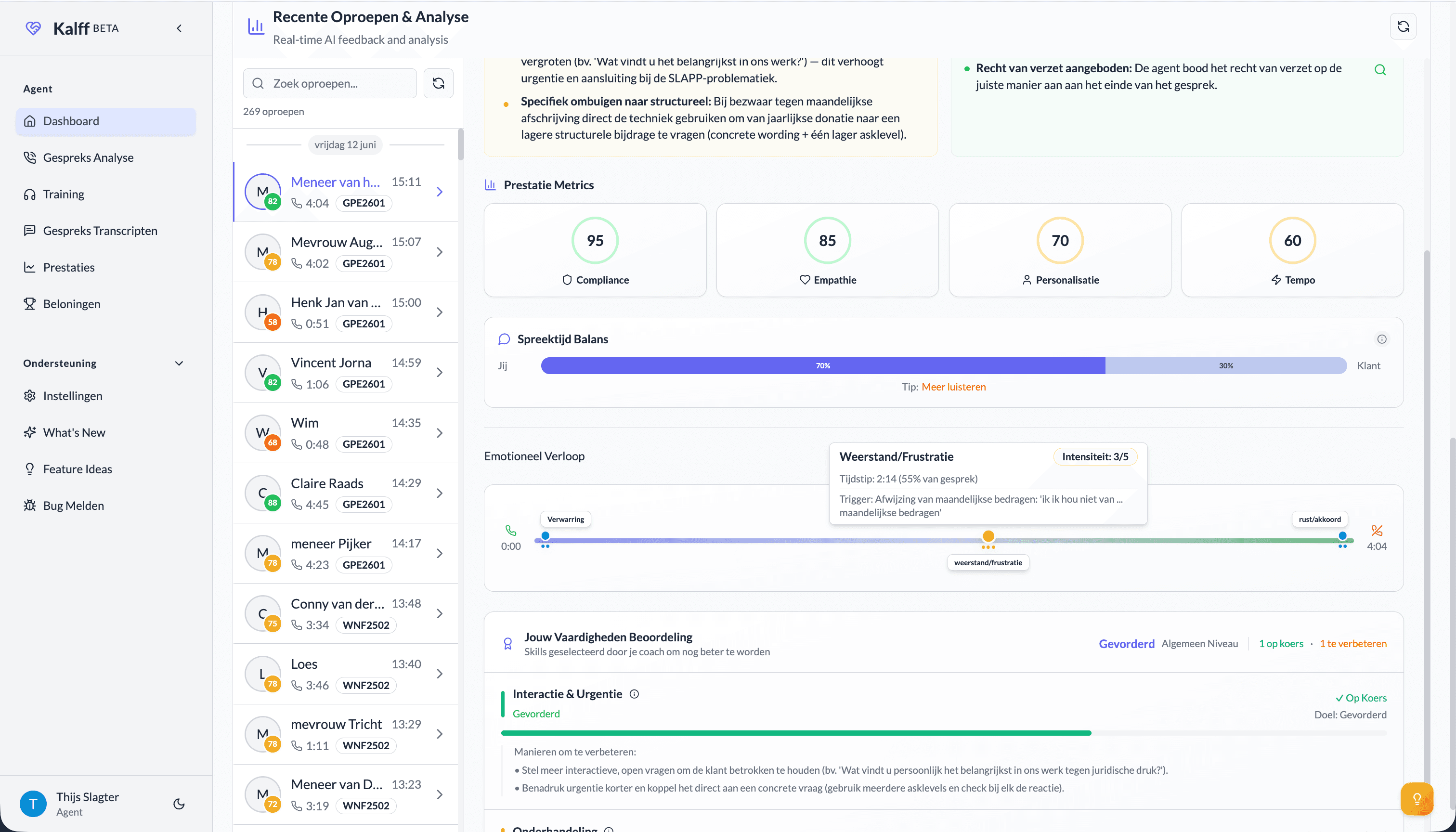 AI Coaching Platform for Call Centers screenshot 2