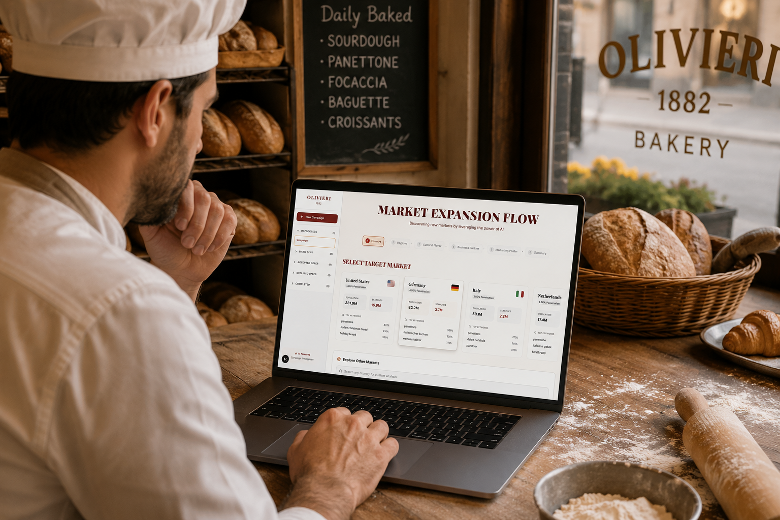AI Market Expansion Dashboard screenshot 1